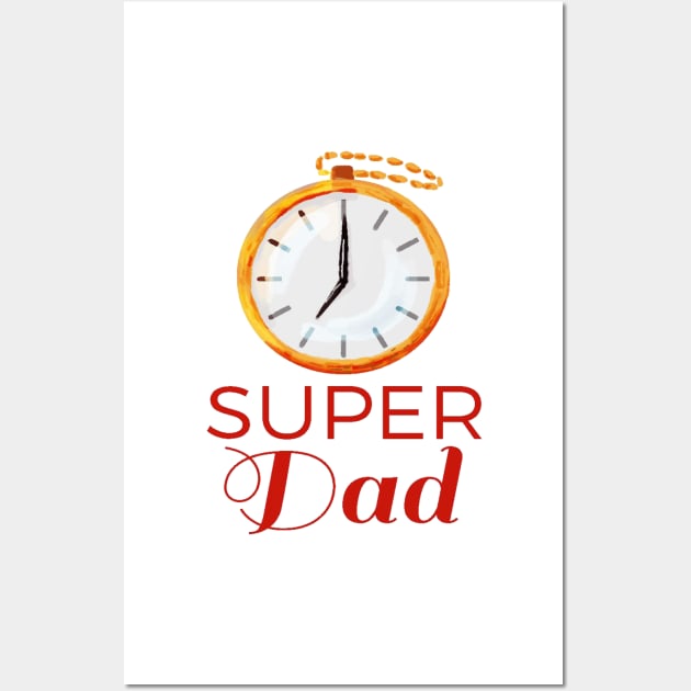 SUPER DAD Wall Art by sineyas